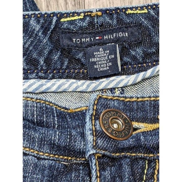 (3/$35) Tommy Hilfiger American Hope Classic Rise Bootcut Denim Blue Jeans - Picture 4 of 12